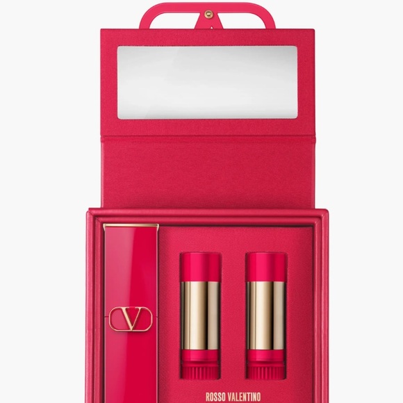 Valentino Rossi Coffret Valentino 3-Piece Refillable Lipstick Set Rare - Picture 6 of 6